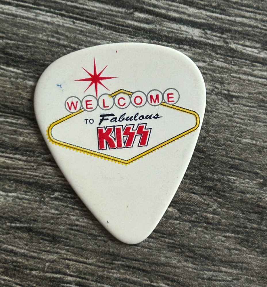KISS Guitar Pick PAUL STANLEY Las Vegas Residency Concert 2014 Vintage Kiss