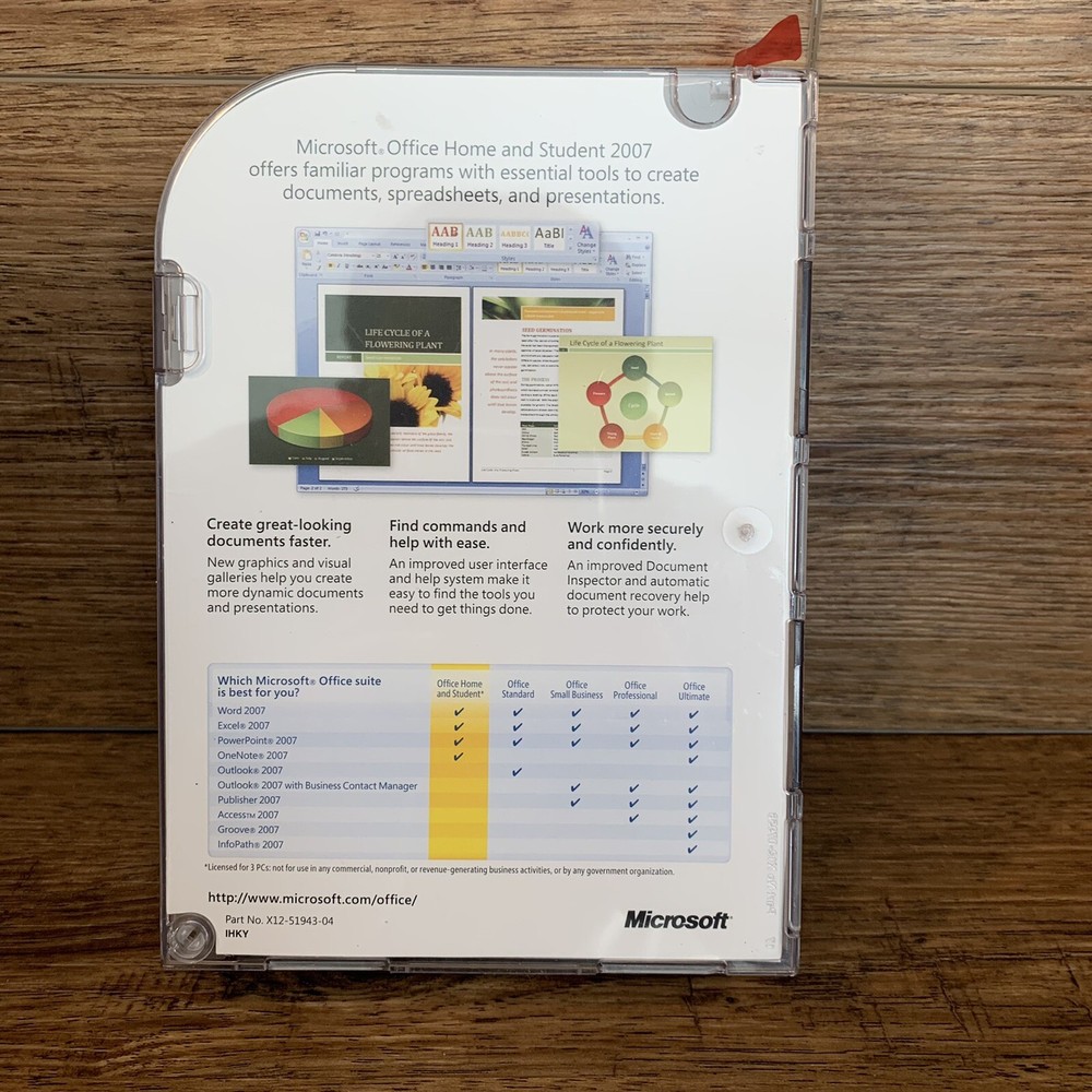 MICROSOFT OFFICE HOME AND STUDENT 2007