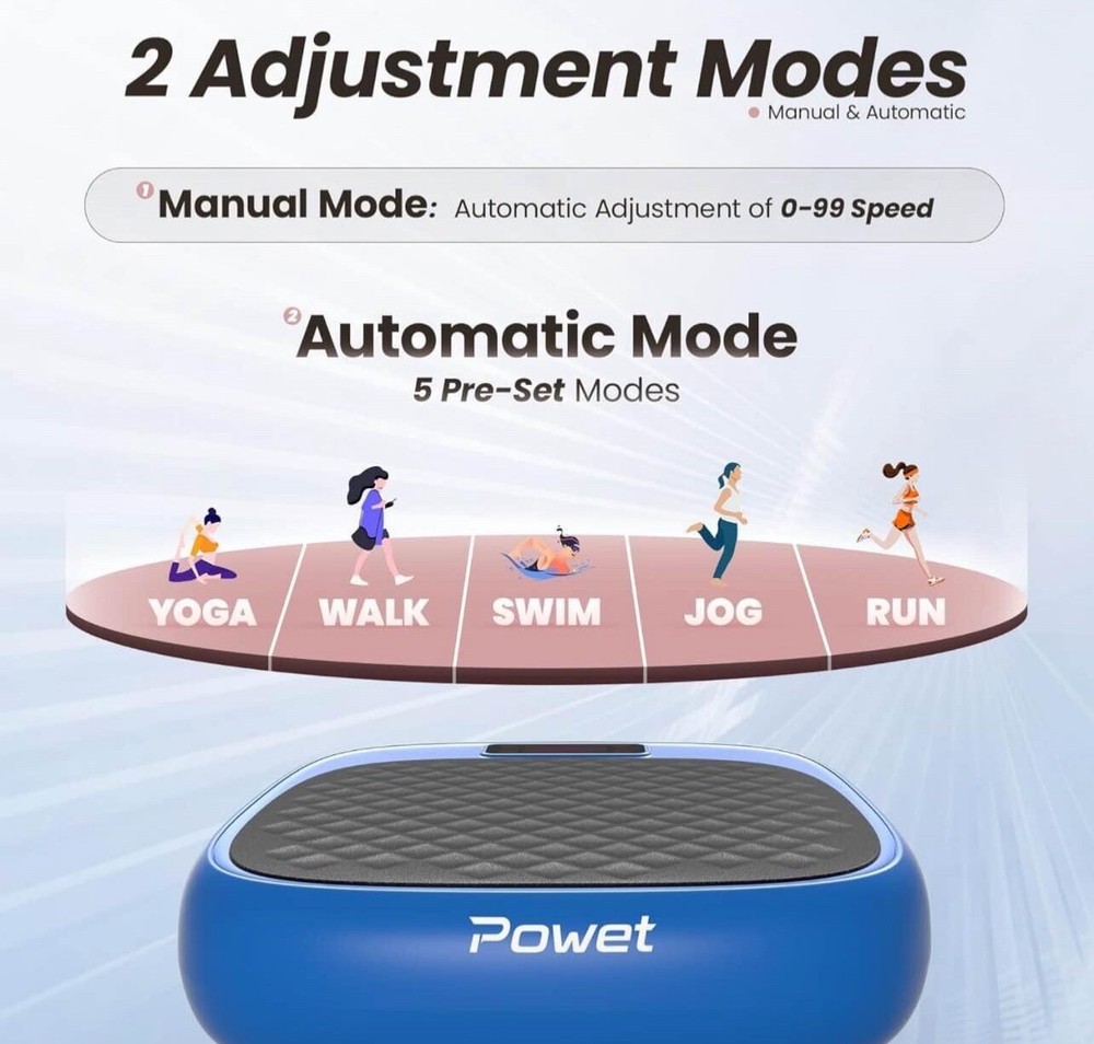 Mini Vibration Plate Exercise Machine Whole Body Workout for Lymphatic Drainage