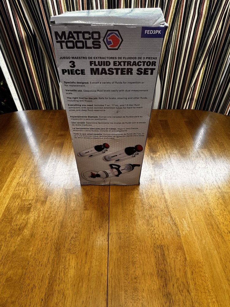 3PC Fluid Extractor Master Set (Matco Tools FED3PK)