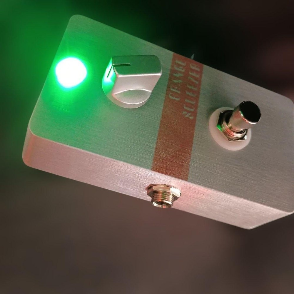 Orange Squeezer Type Compressor Pedal Handmade