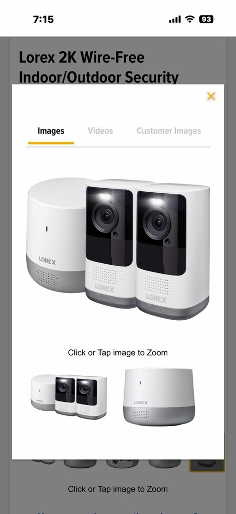 Lorex 2k Qhd Wire-Free Security System With Person Detection ￼