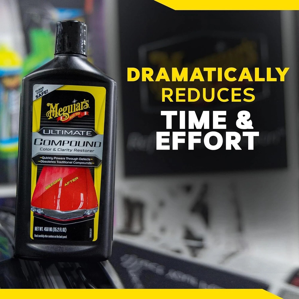 Meguiar's Ultimate Compound Pro-Grade Scratch Remover, Paint Correction 15.2 oz