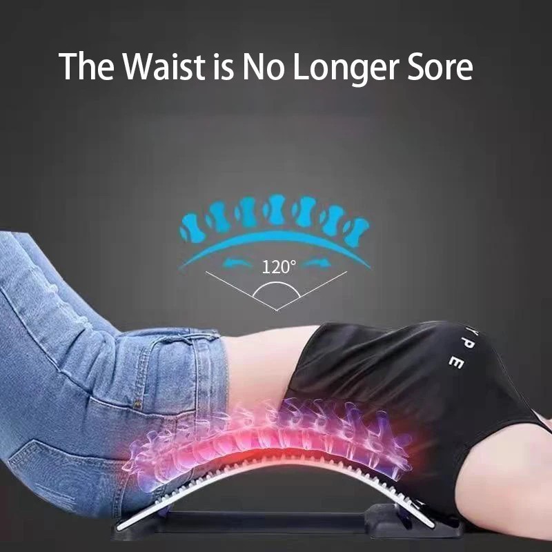 Back Stretcher for Lower Back Pain Relief, Back Cracking Device, Multi-Level