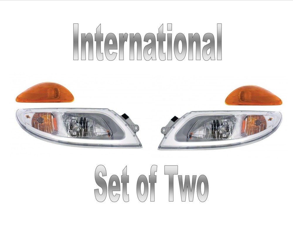 Headlight Set - International Durastar Trucks (2003+) Includes Turn Signals