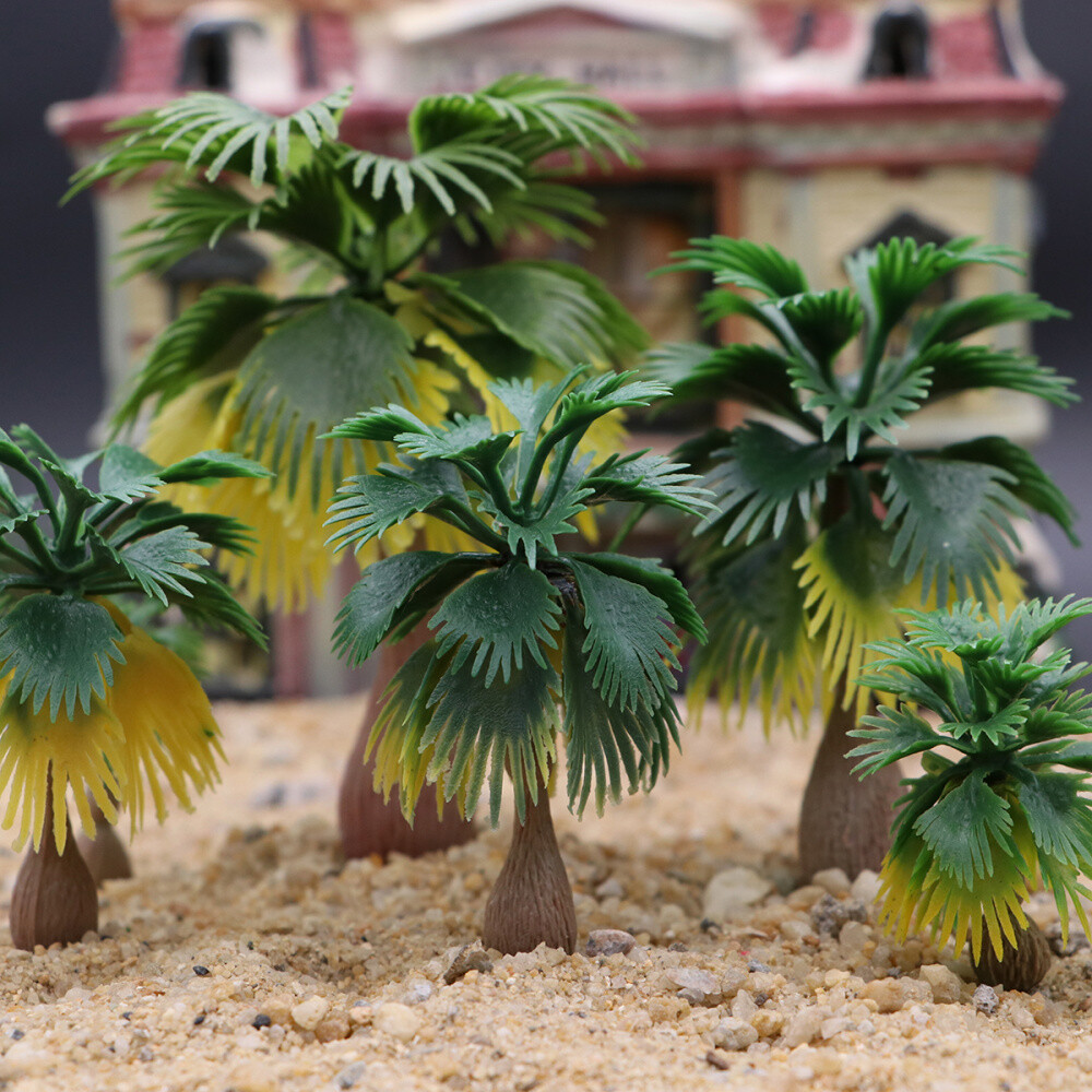 Coconut Palm Tree Layout Model Train Palm Trees Tropical Forest Landscape 30Pcs