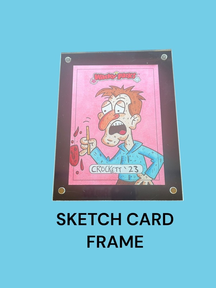 Single Card Black Magnetic Display Frame FOR Wacky Packages Sketch Card