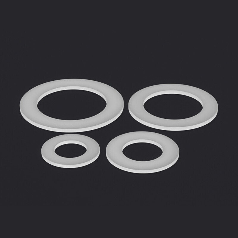 White Silicone Rubber Washer Seal Gaskets Flat O Ring High Temp Pad 3mm Thick