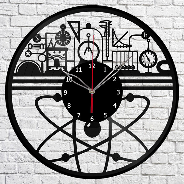 Vinyl Clock Physics Wall Clock Unique Art Vinyl Record Wall Clock 1272