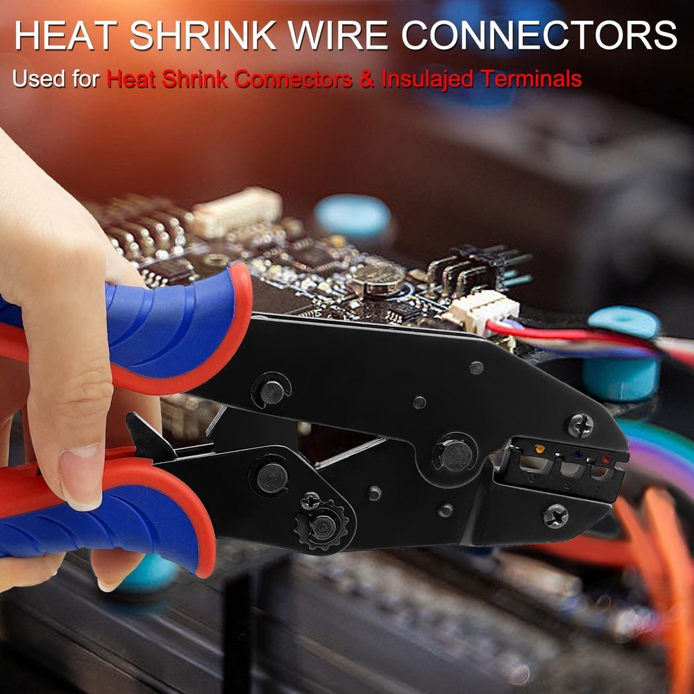 Herramienta De Engarce Con Doscientos Diez Conectores De Cable De Lujo
