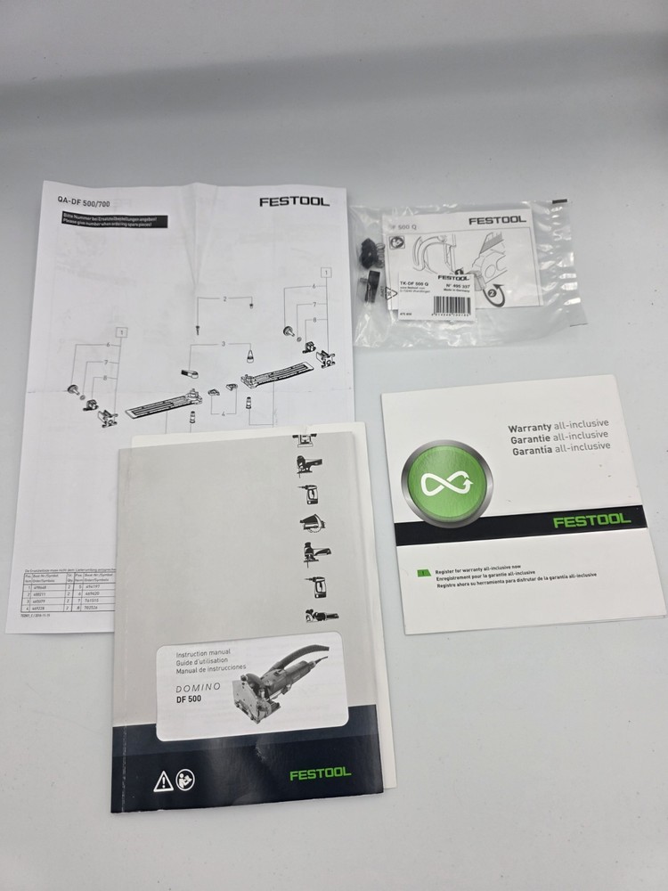 Festool Domino DF 500 Q-Set Excellent Condition