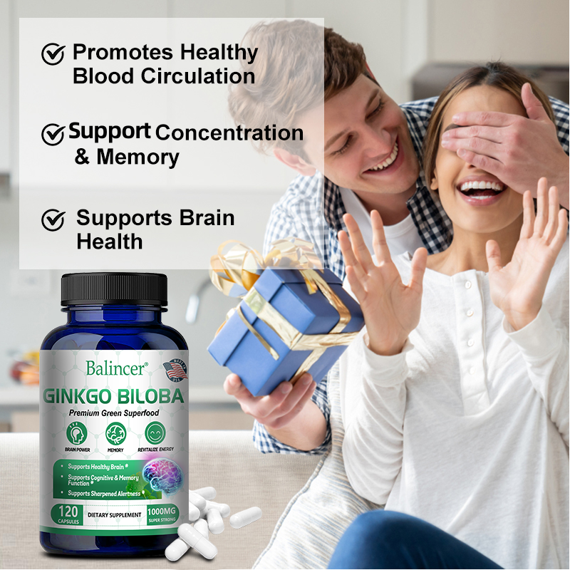 Ginkgo biloba capsule 1000 mg Memory Cognitive function Blood circulation