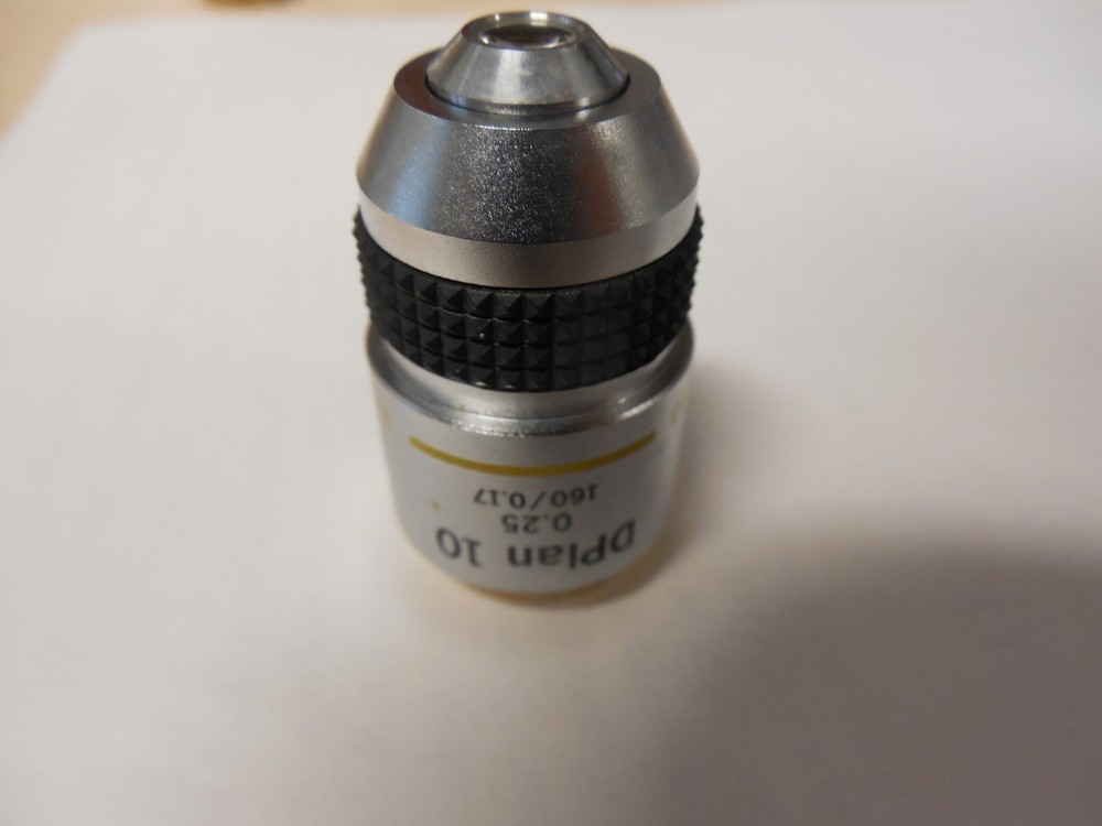 Olympus Microscope BH2 DPlan X10 Objective Lens Clear Optics