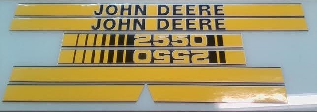 Aftermarket John Deere 2550 replacement hood Decals 