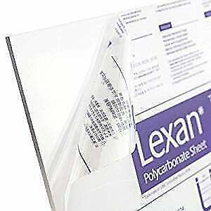 Polycarbonate Lexan Sheet Clear 0.250” - 1/4" x 24" x 24"