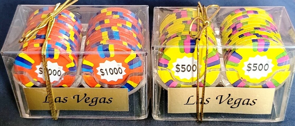 Fun Novelty 2pc Las Vegas Chip Racks