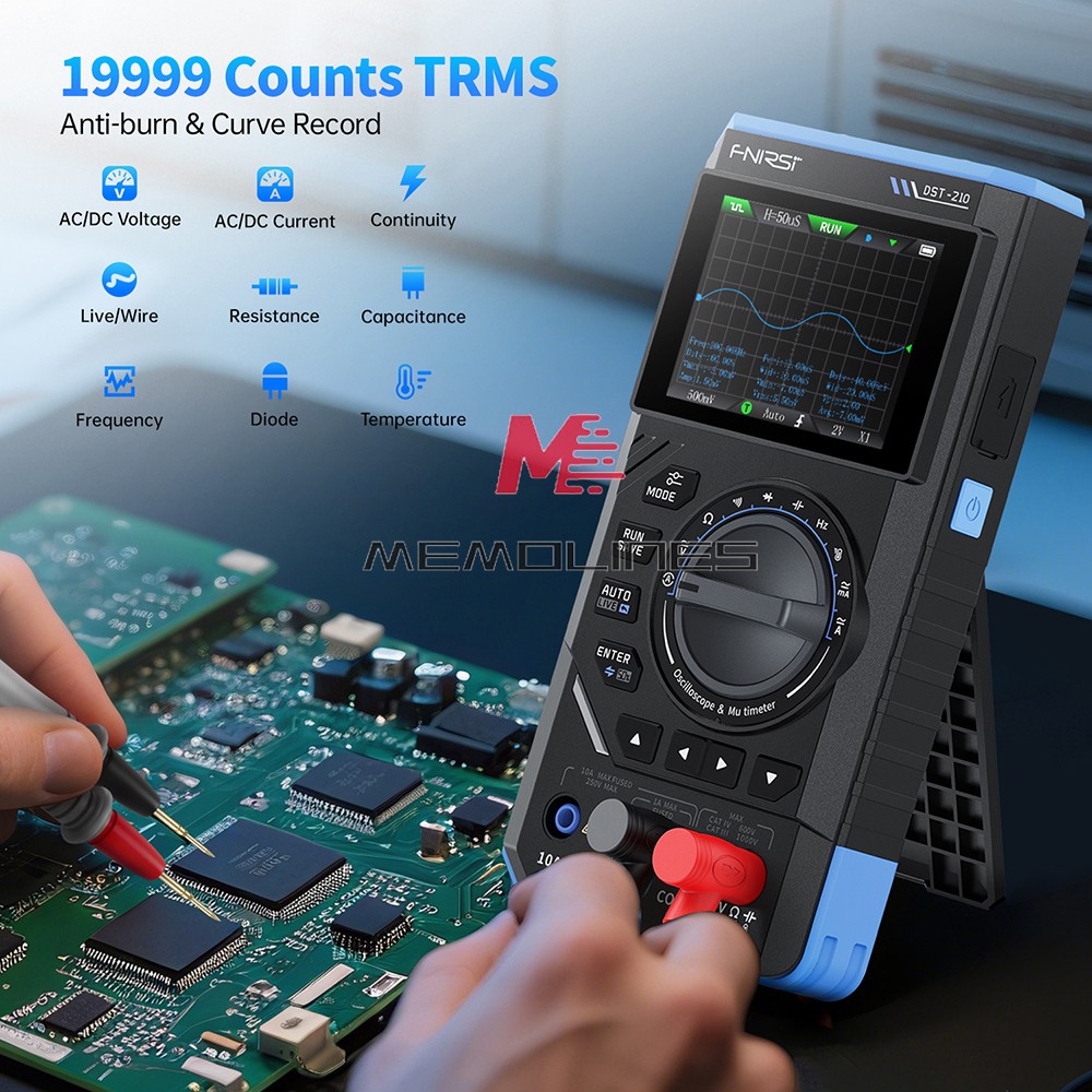 FNIRSI 2C23T 2C53T Digital Oscilloscope Multimeter Function Signal Generator