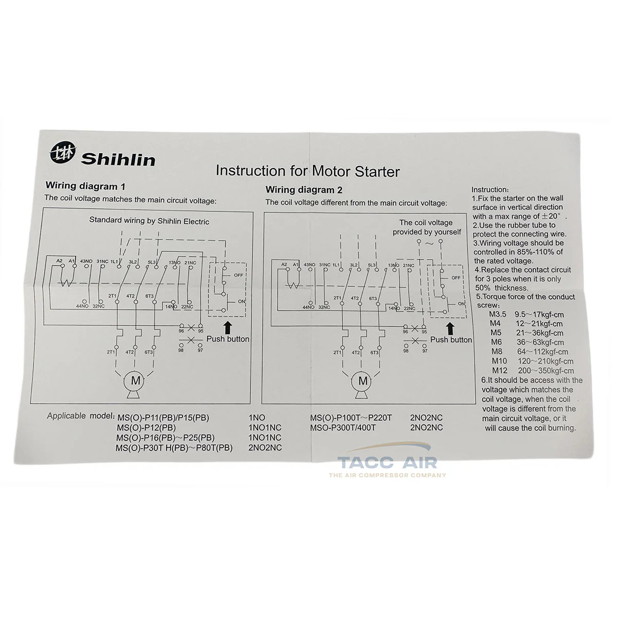 10 HP Single Phase Magnetic Starter Motor Control Switch Box 220 - 240 Volt 1 PH