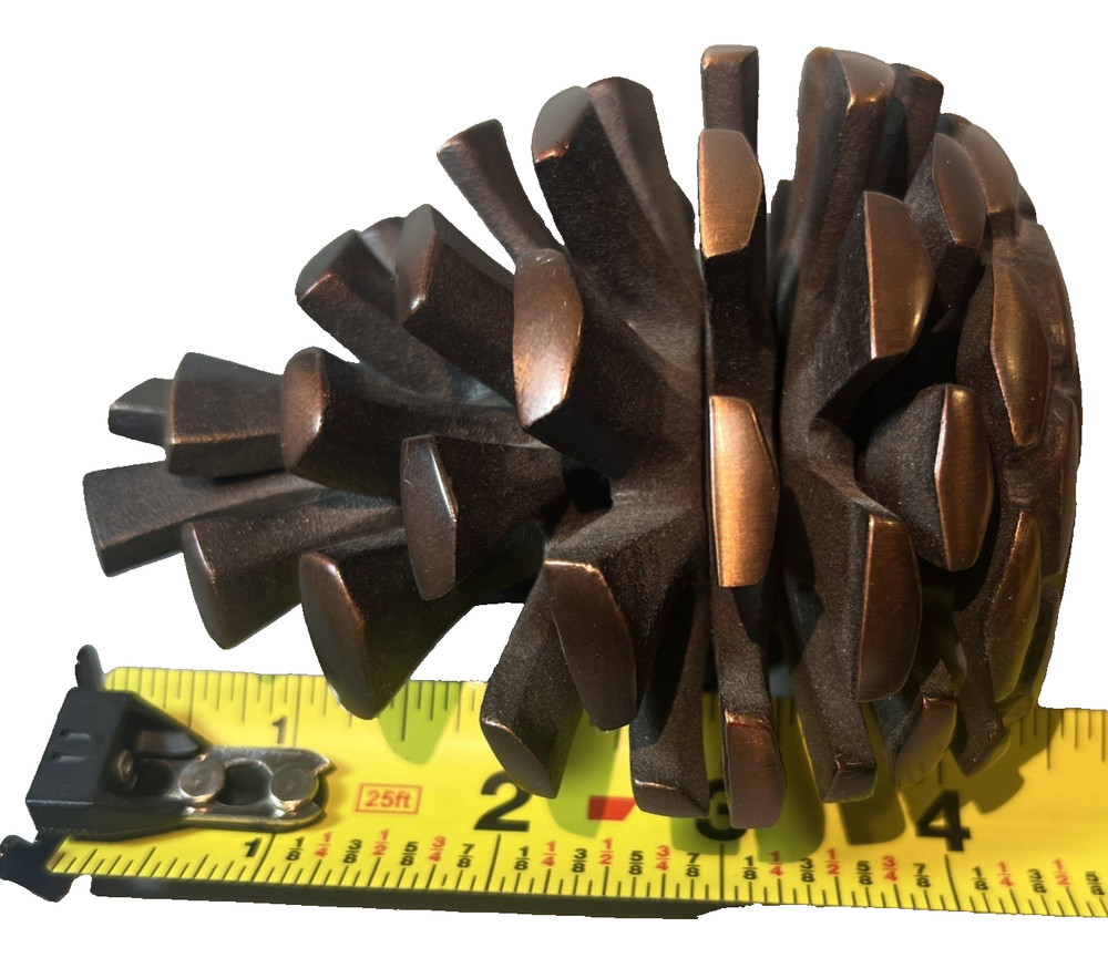 Michael Healy Pinecone Solid Brass Door Knocker - Oiled Bronze (Large Premium)