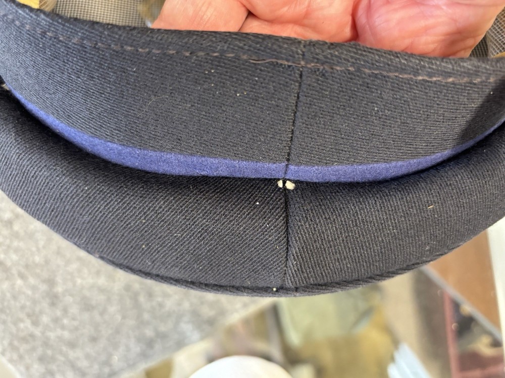 Belgian Air Force Officers Blue Wool Visor Hat