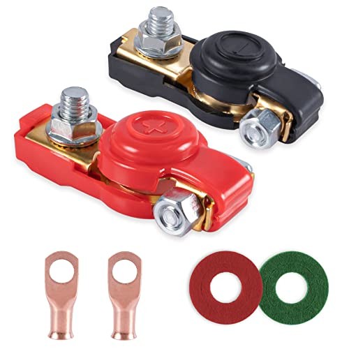 Car Battery Terminal Connector Classification Kit, Pure Copper Negative and