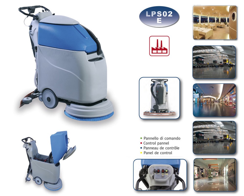 PROFESSIONAL FLOOR CLEANER ELECTRIC SCRUBBER MAN DOWN EOLO LPS02 E