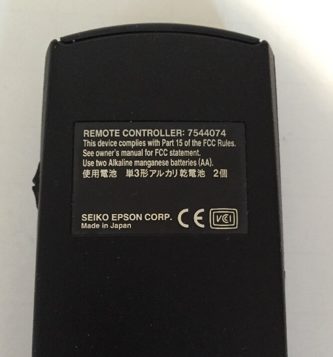 Epsom 7544074 Remote Control