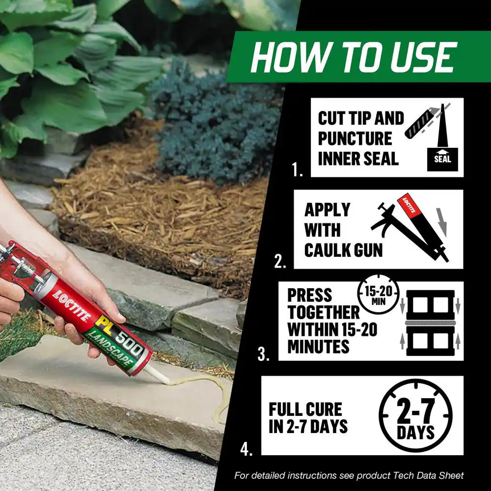 PL 500 10 Oz. Landscape Block Adhesive (2-Pack)