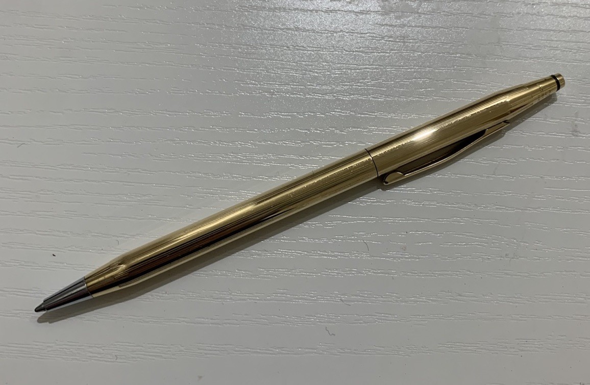 Cross 18k Gold Filled Ballpoint Pen New Old Stock