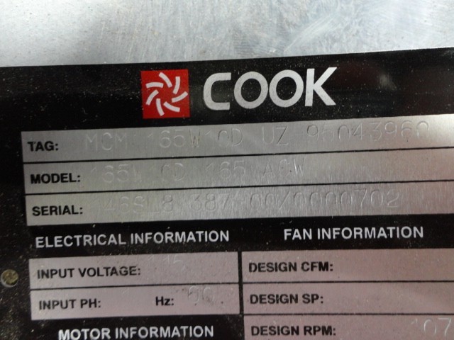 Direct Drive Upblast Exhaust Fan Loren Cook 165W10D