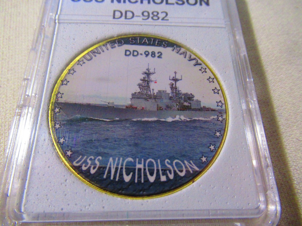 US NAVY - USS NICHOLSON (DD-982) Challenge Coin
