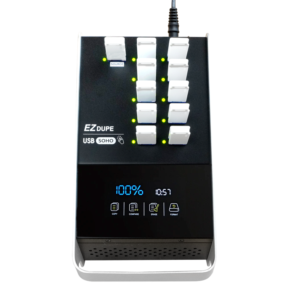 1 to 10 USB Duplicator with Touchscreen - Multiple Flash Drive Copier Soho Touch