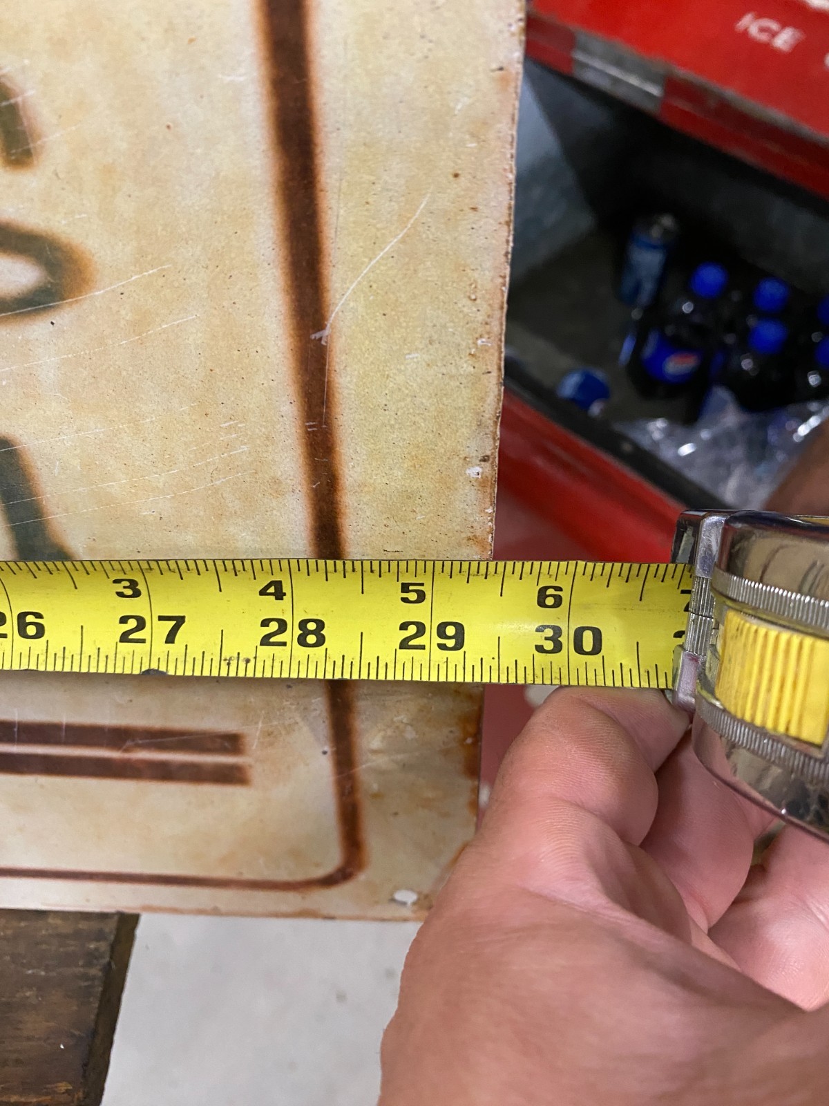 7UP SODA COLA Metal Sign 29 1/2" x 11" GAS OIL