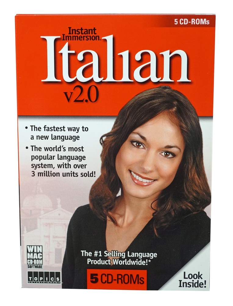 Instant Immersion Language Learning Italian (5 CD-Roms) - Designed for Beginners