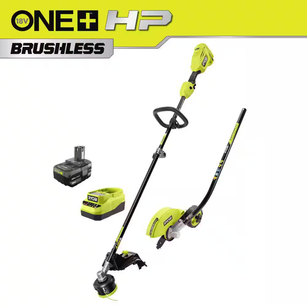 ONE+ HP 18V Brushless 15 In. Attachment Capable String Trimmer and Edger Attachm
