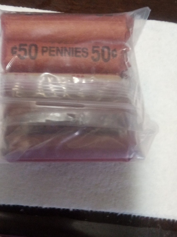 Penny Rolls 10 Circulated Wrapped Rolls Unsearched