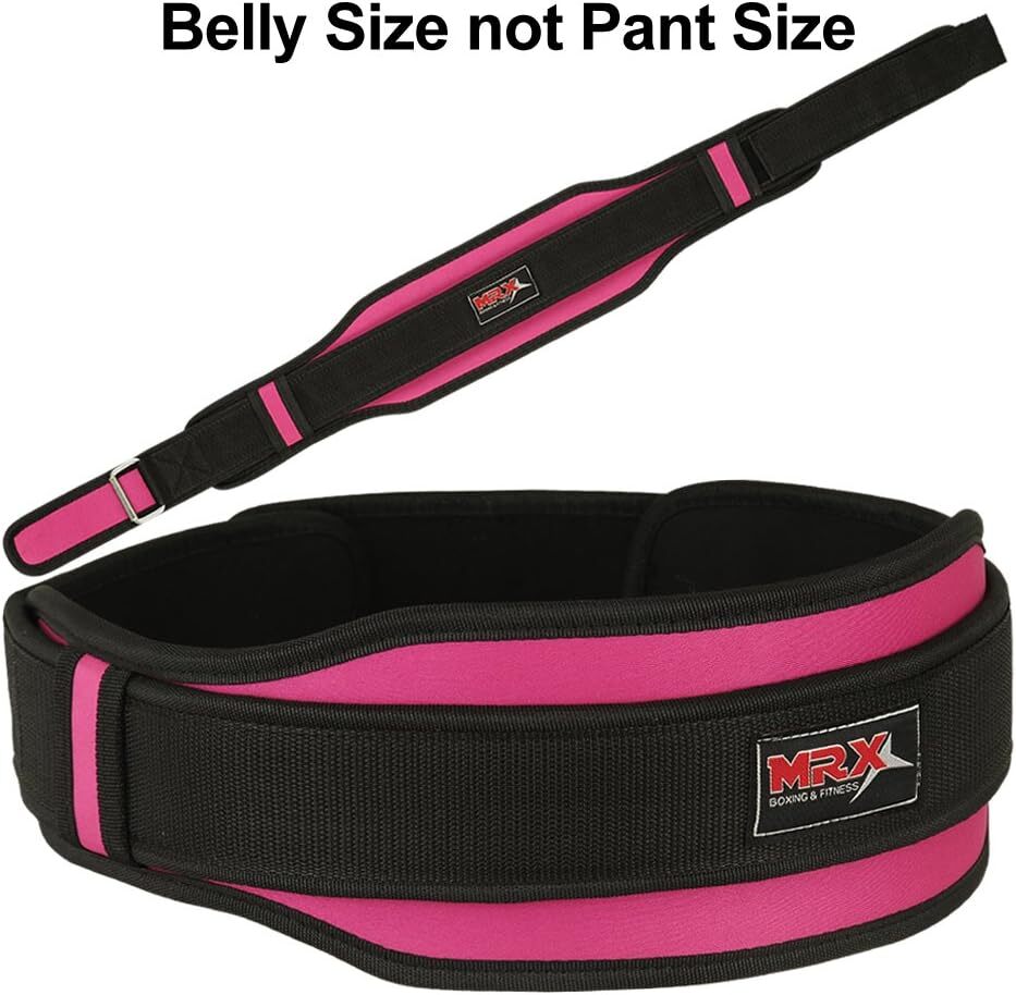 Weight Lifting Belt Gym Training Gloves Wrist Wraps Strap Workout 3pc Bundle Set