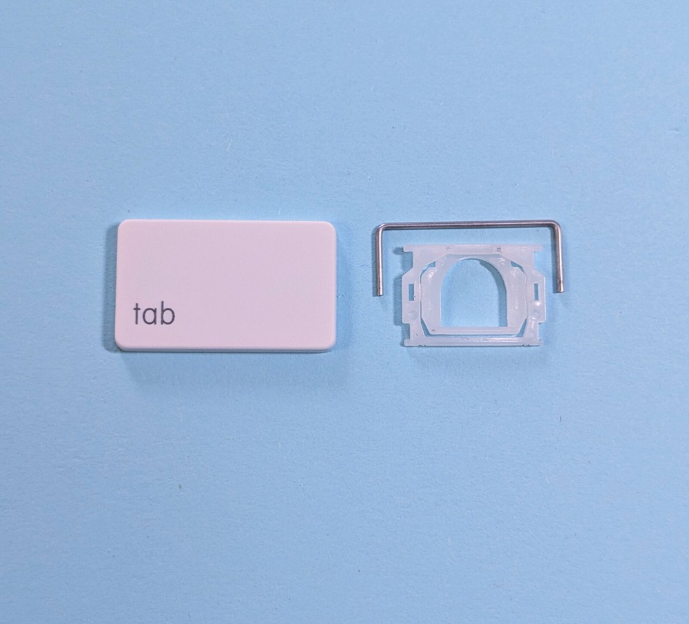 🍏Replacement KEYS Apple Wired Keyboard A1243 Individual Key Cap + Hinge Switch