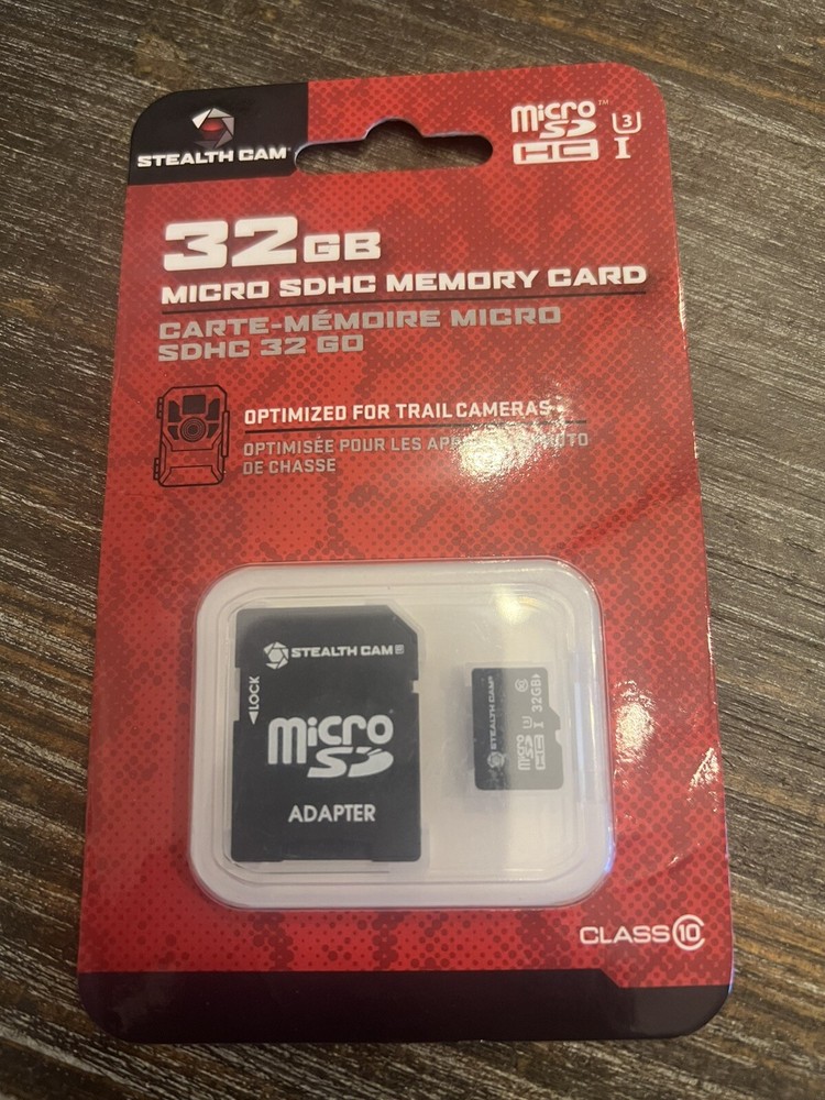 STEALTH CAM 32GB Micro SDHC Memory Card. 10 Speed Class.
