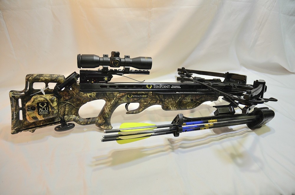 TenPoint Stealth SS Crossbow Package with 3X Pro-View 2 Scope and ACUdraw (2155)