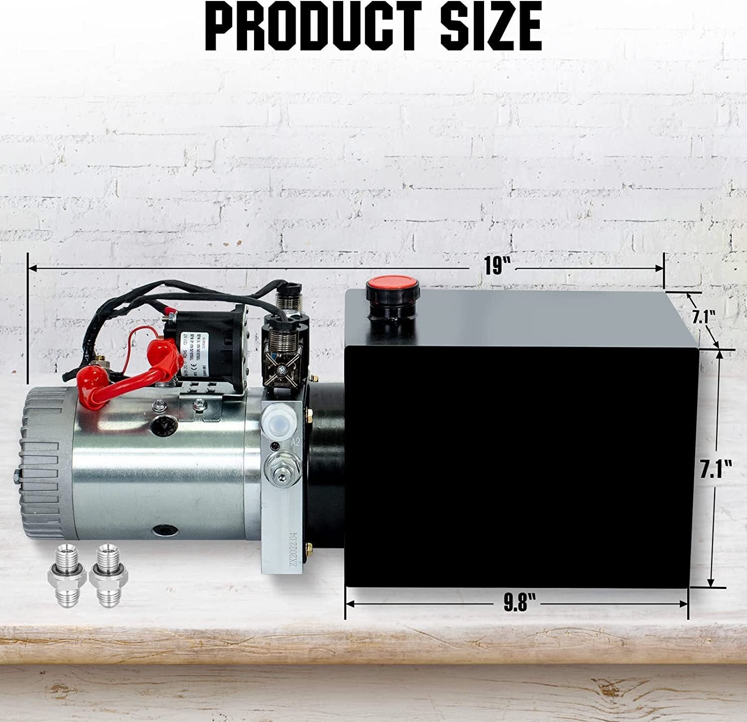 Double Acting Hydraulic Pump Dump Trailer 8 Quart 12V DC Unit Pack Power Unit