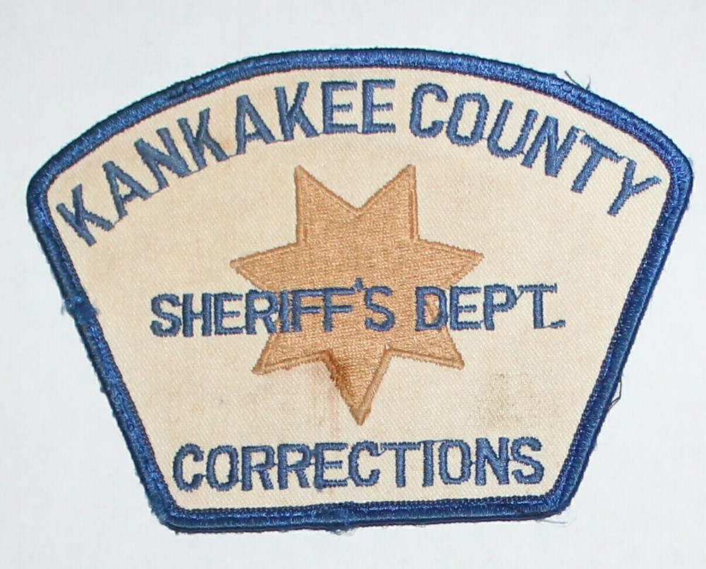 KANKAKEE COUNTY SHERIFF'S DEPT CORRECTIONS Illinois IL Co Jail Used Worn patch