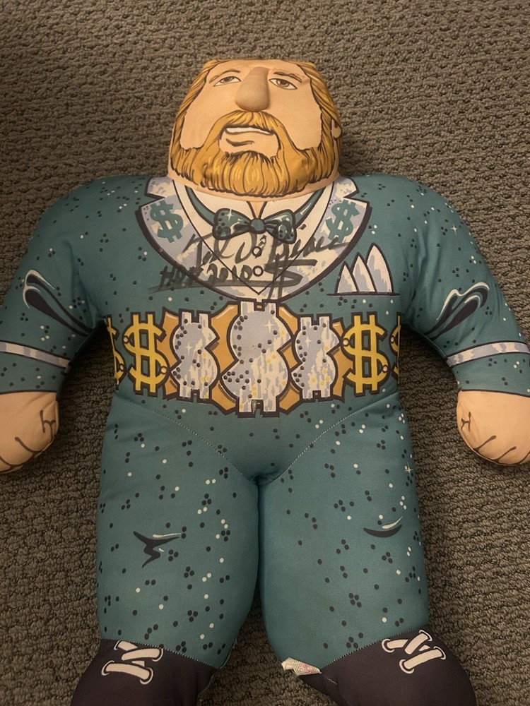 Million Dollar Man Ted Dibiase Wrestling Buddy Signed By Ted Dibiase $$$$$$