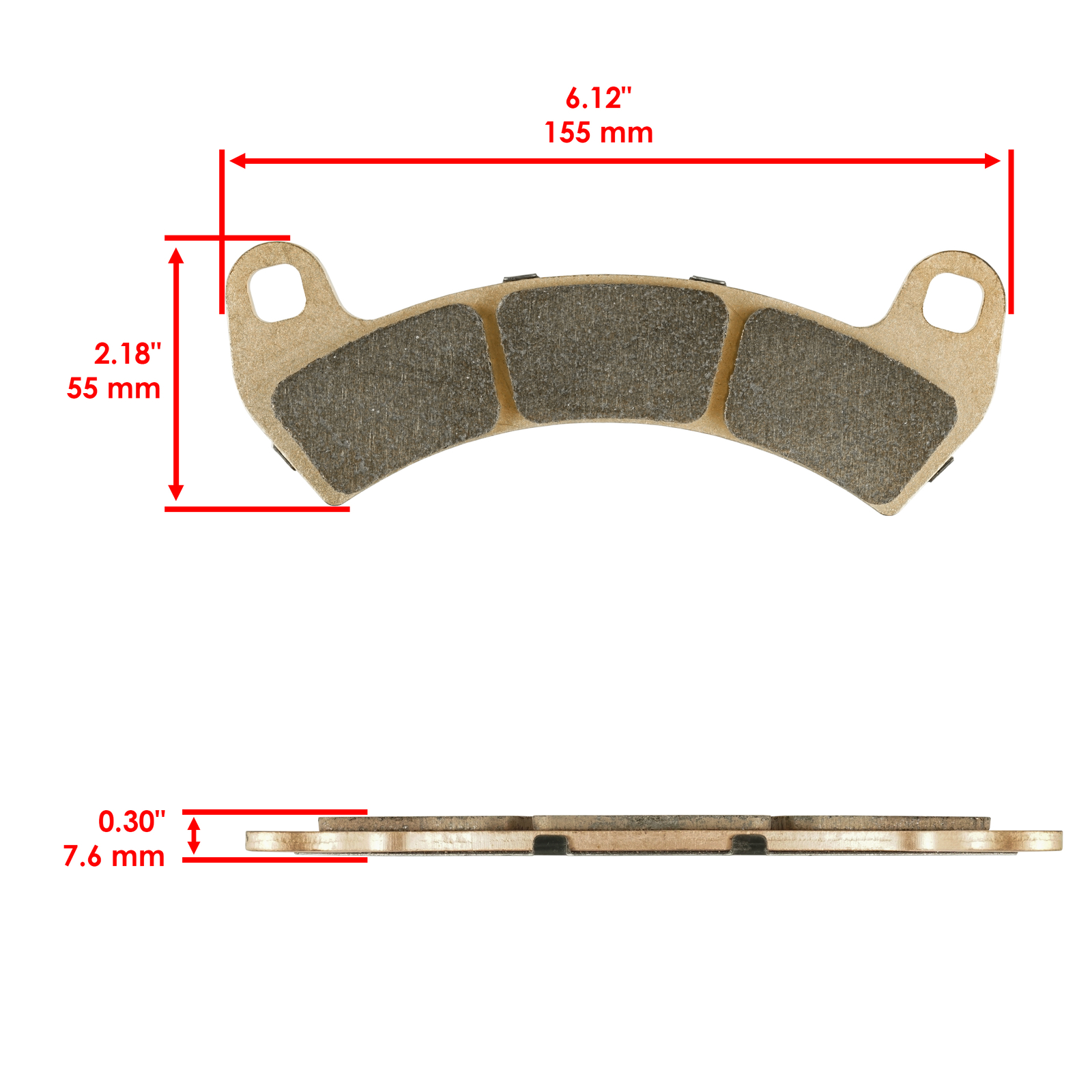 Front and Rear Brake Pads for Polaris RZR XP Turbo / RZR XP 4 Turbo 2016 - 2021