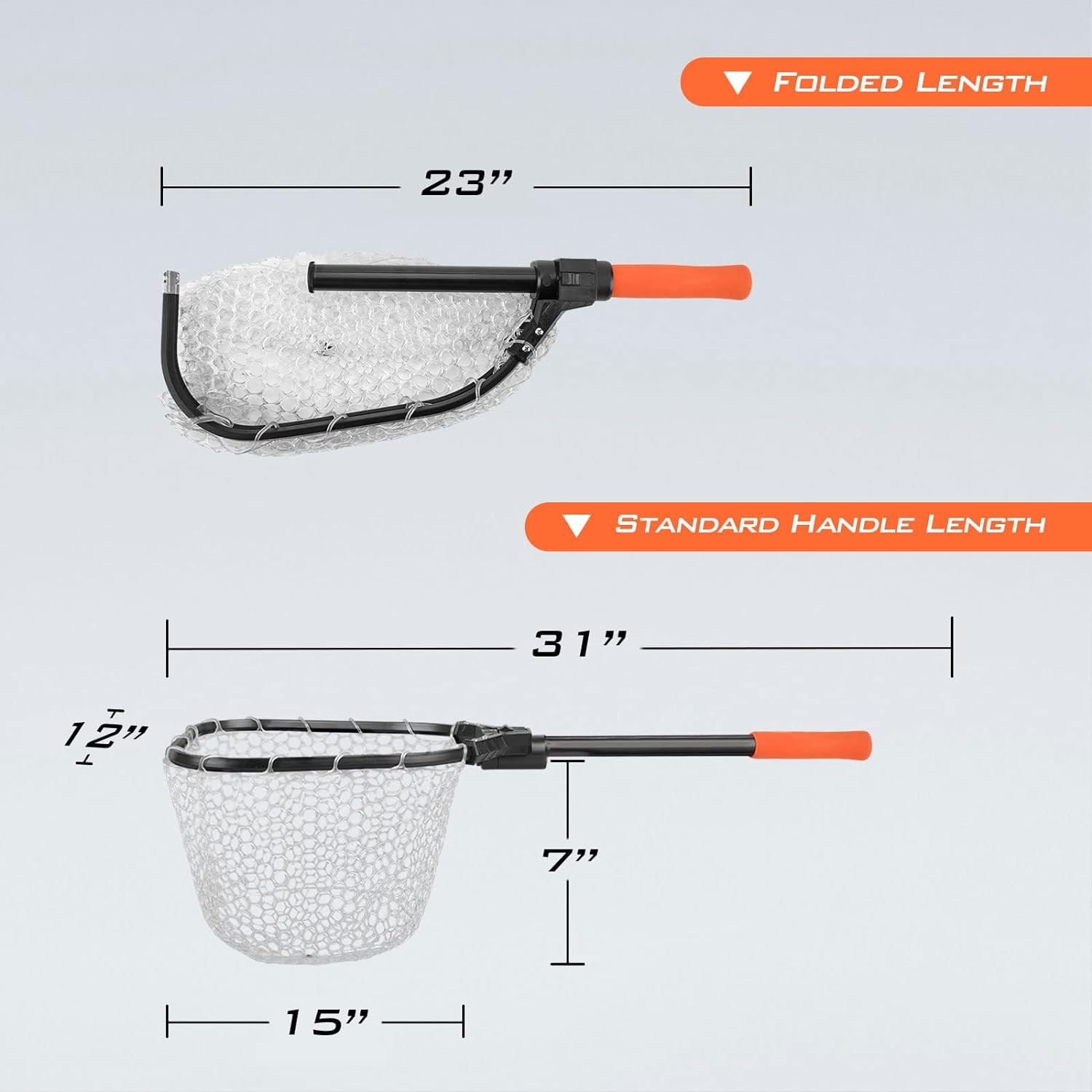 KastKing Brutus Fishing Net, Foldable Extendable Fish Landing Net, Lightweight