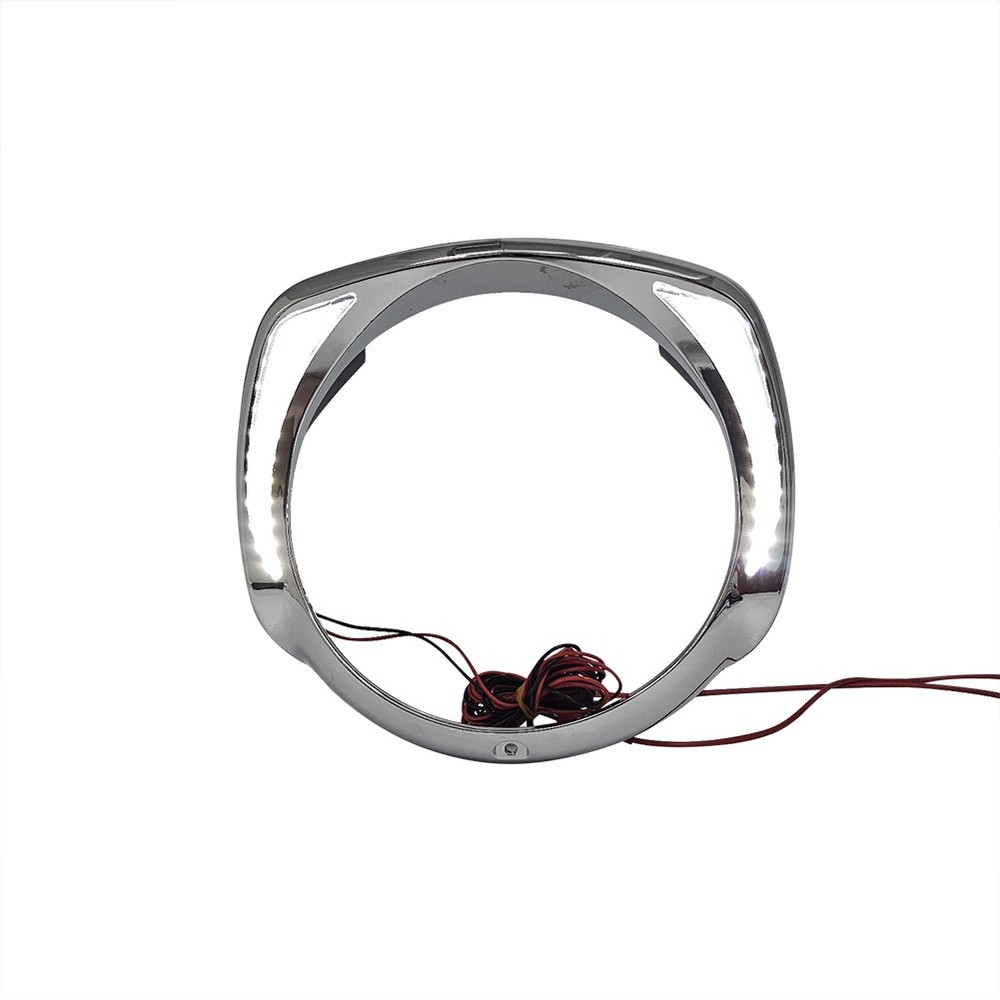 LED Headlight Bezel Visor Trim Ring For Harley Touring 2014+