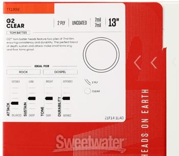 Evans G2 Clear Drumhead - 13"