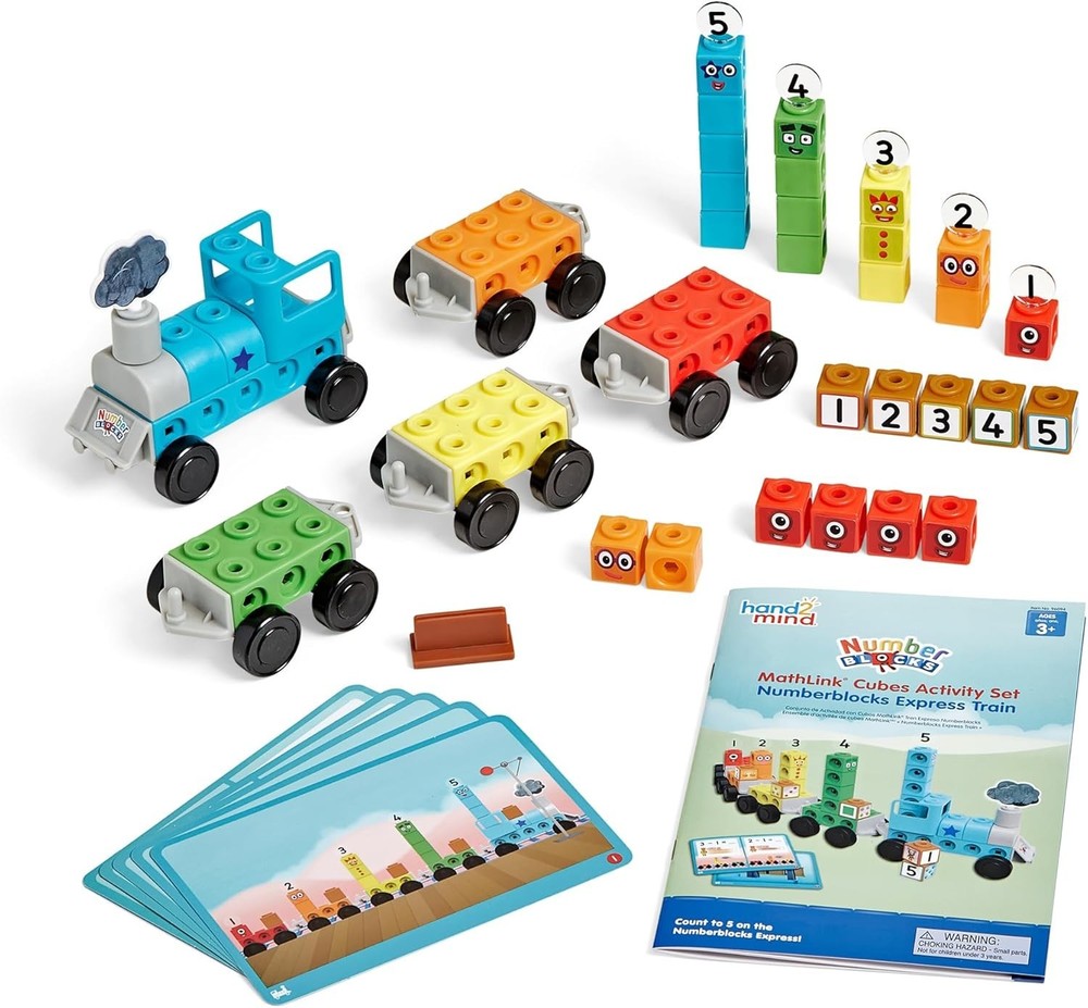 Interactive Numberblocks Express Train Activity Set - 21 MathLink Cubes Included