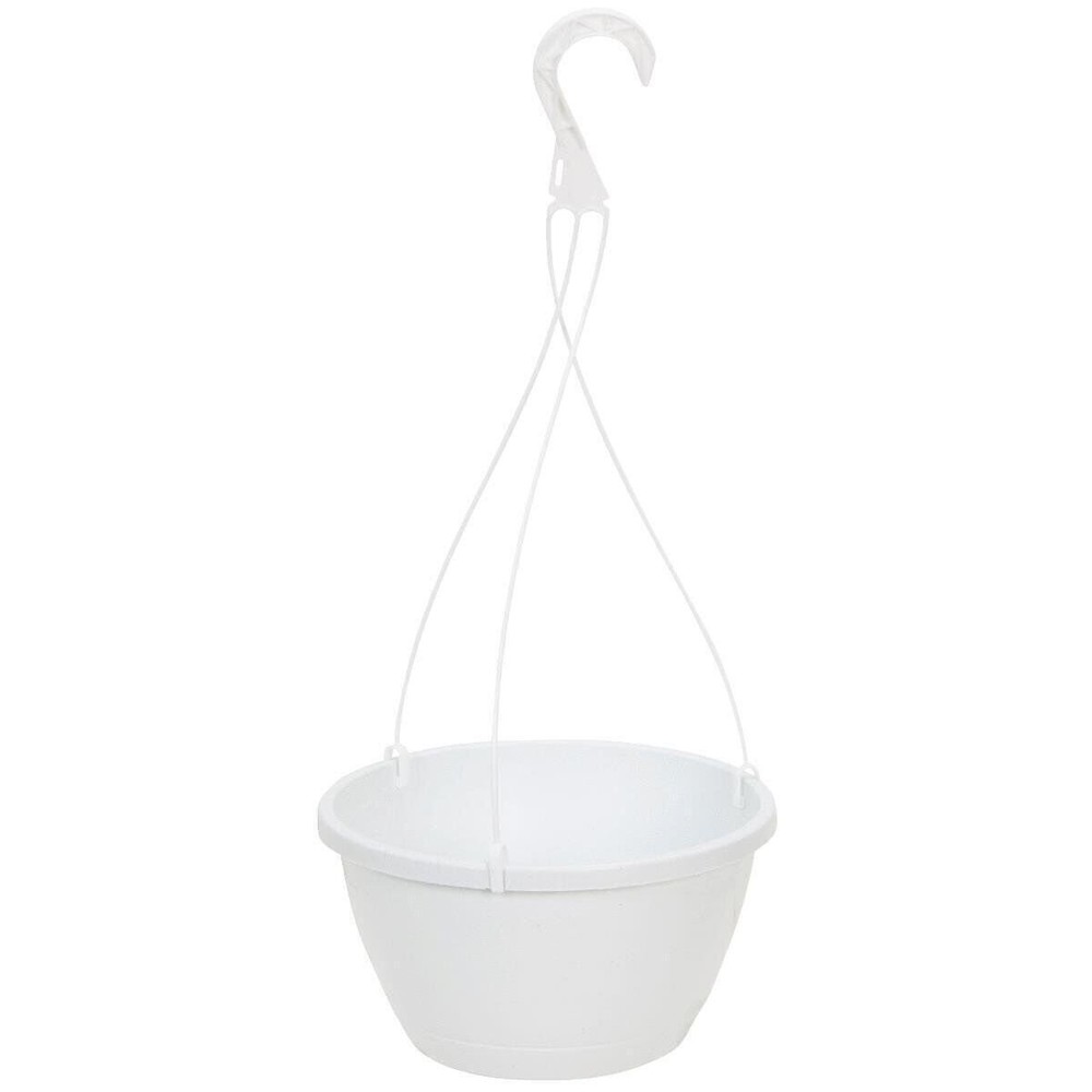 Myers 10" White Hanging Basket