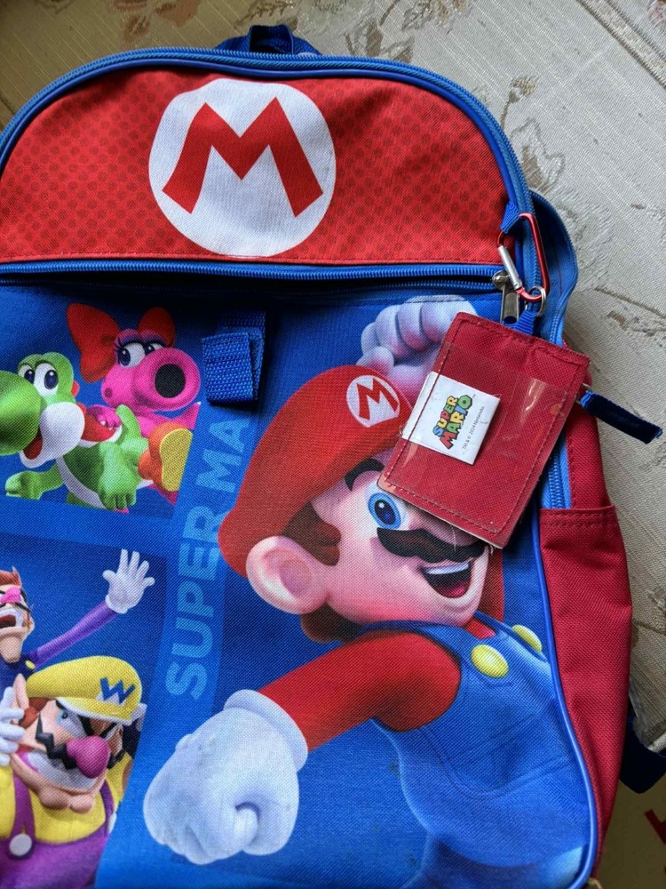 Super Mario Kids Backpack Childrens Back Pack